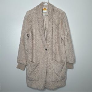 C&C California Oversized Faux Fur Cardigan XL